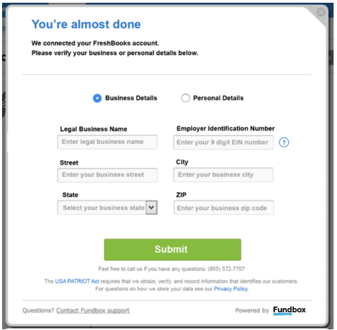 How do I apply with FreshBooks?