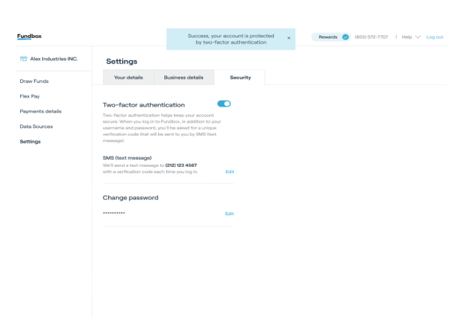Does Fundbox use multi-factor authentication (MFA / 2FA)?